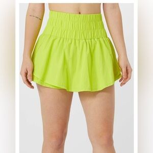 FP Movement Women's Summer Way Home Skort Hot green High waist size L Outdoor